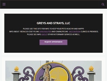 Tablet Screenshot of greysandstrays.com